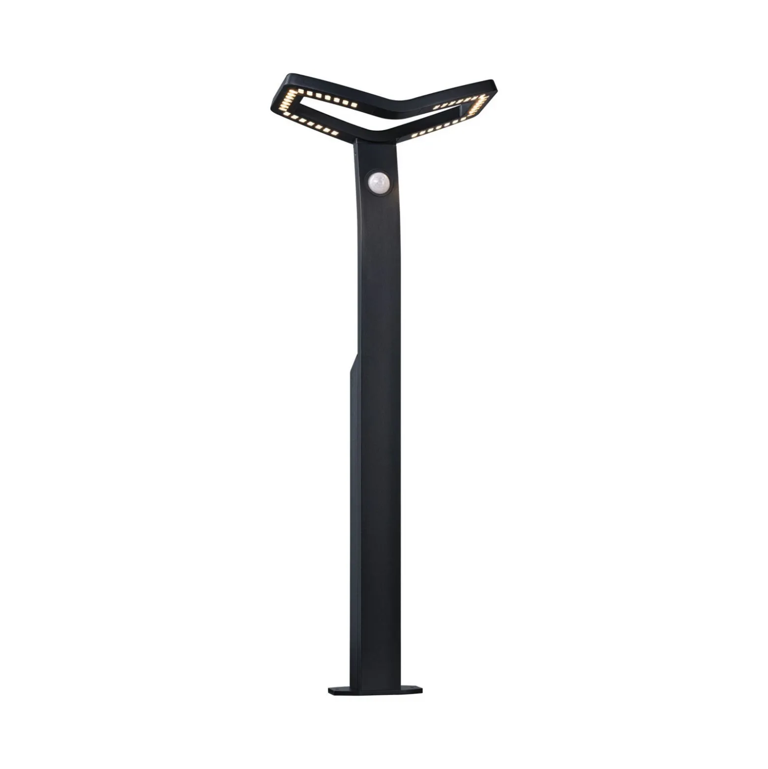 Bolardo luminoso LED con sensor Alara de Paulmann, antracita, 67 cm IP44