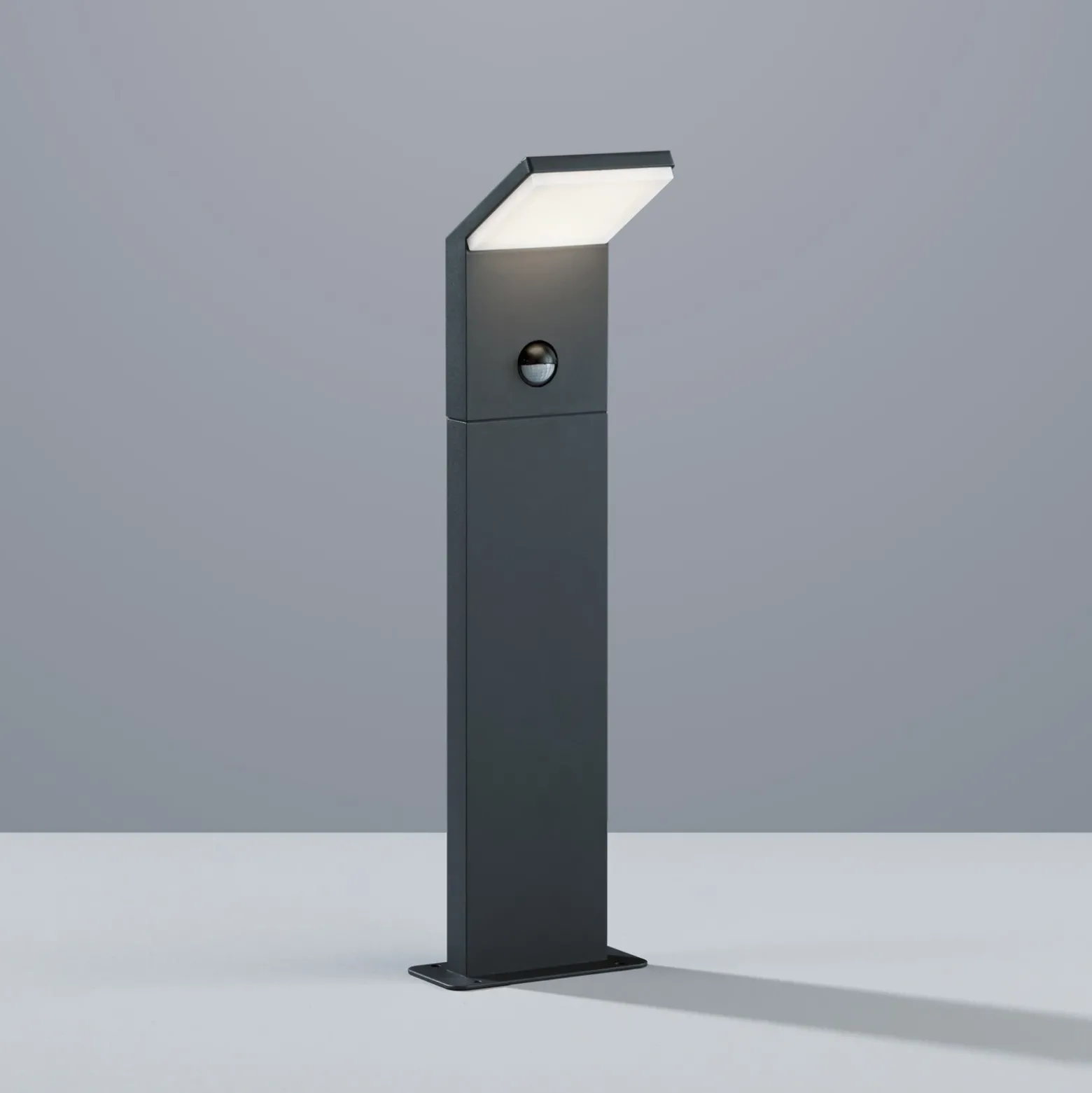Bolardo luminoso LED con sensor PEARL, altura 50 cm, metal antracita, IP54