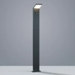 Bolardo luminoso LED con sensor PEARL Altura 100 cm Antracita Metal IP54