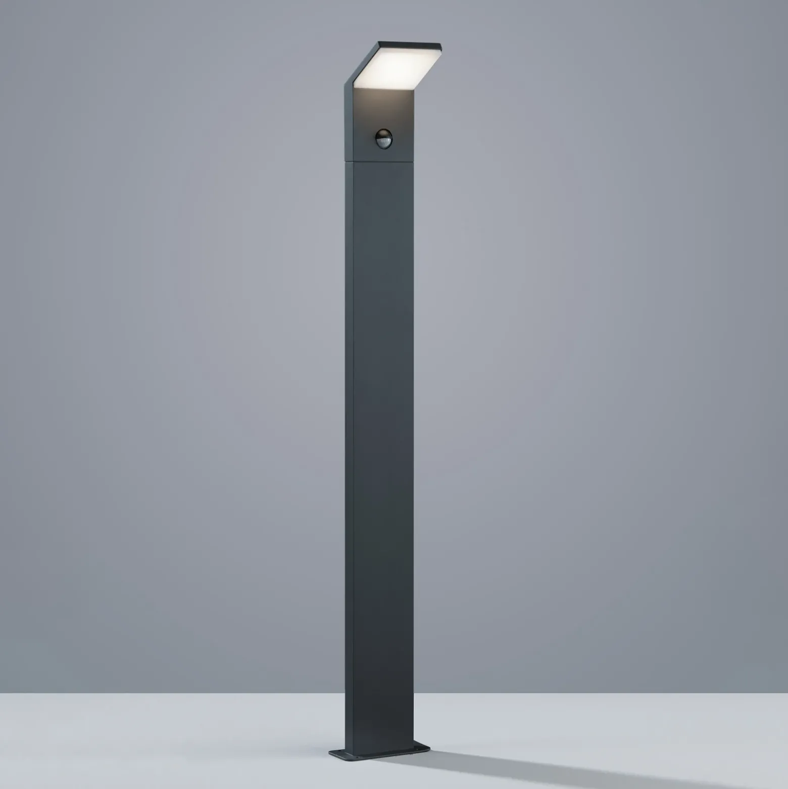 Bolardo luminoso LED con sensor PEARL Altura 100 cm Antracita Metal IP54