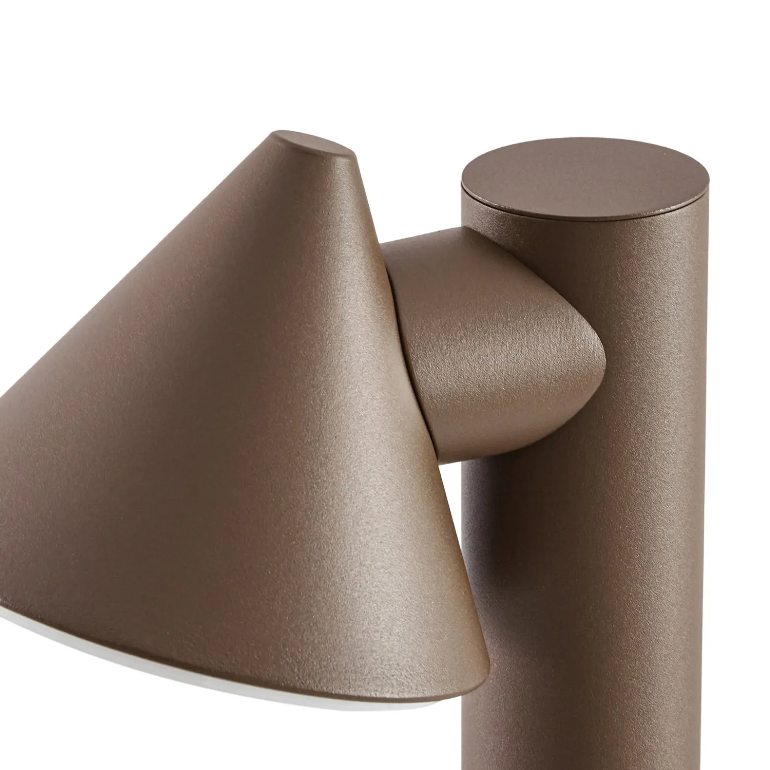 Bolardo luminoso LED de exterior Lindby Soran, marrón, 60 cm, metal, IP44