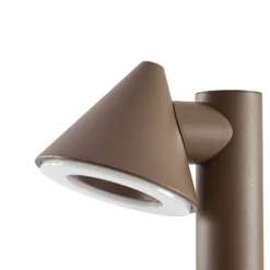 Bolardo luminoso LED de exterior Lindby Soran, marrón, 60 cm, metal, IP44