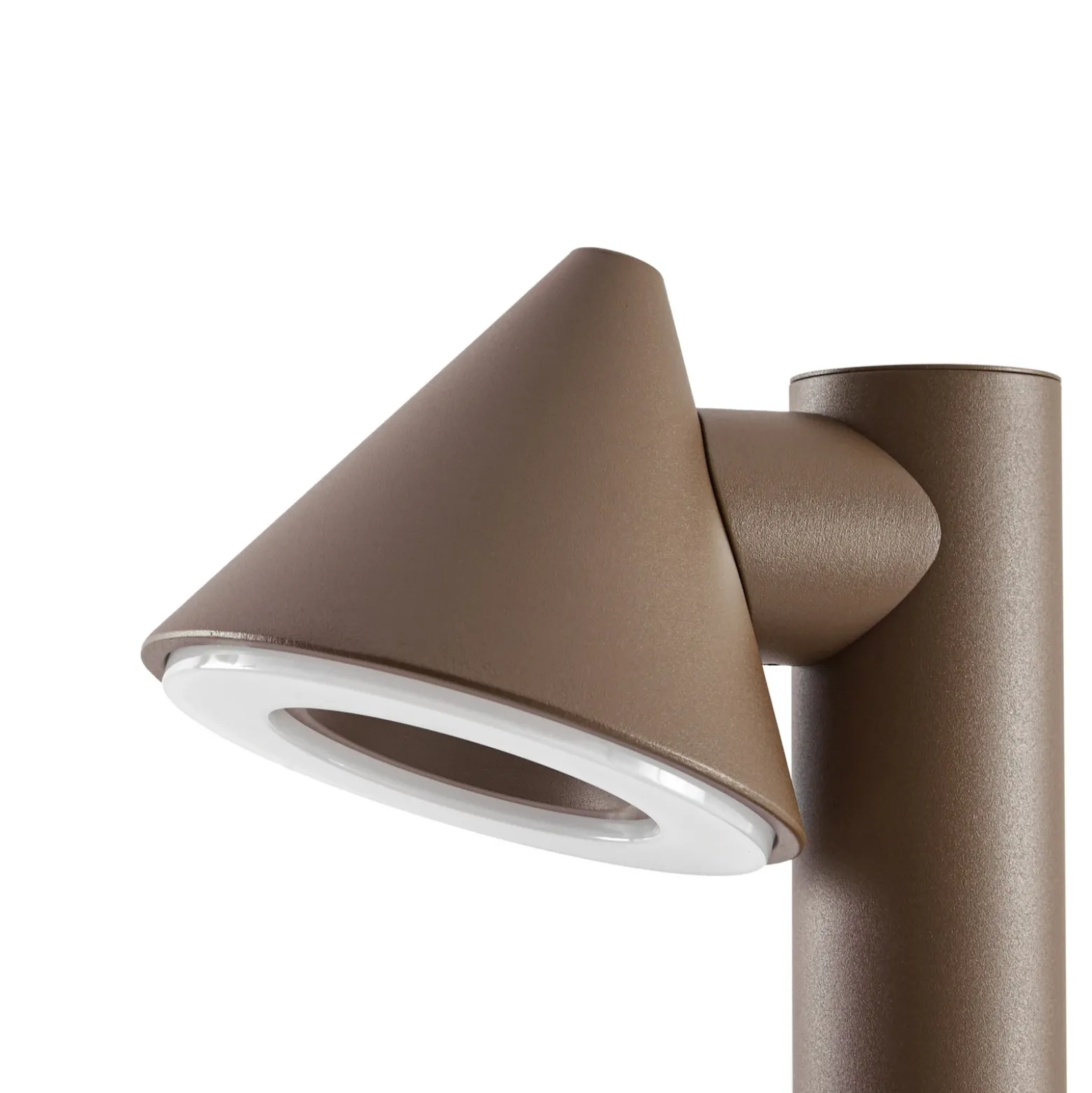 Bolardo luminoso LED de exterior Lindby Soran, marrón, 60 cm, metal, IP44