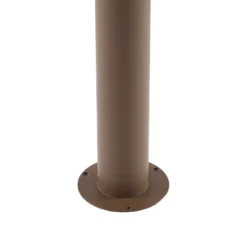 Bolardo luminoso LED de exterior Lindby Soran, marrón, 100 cm, metal, IP44