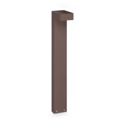 Bolardo luminoso LED de exterior Sirio de IDEAL LUX, marrón, altura 80 cm, metal