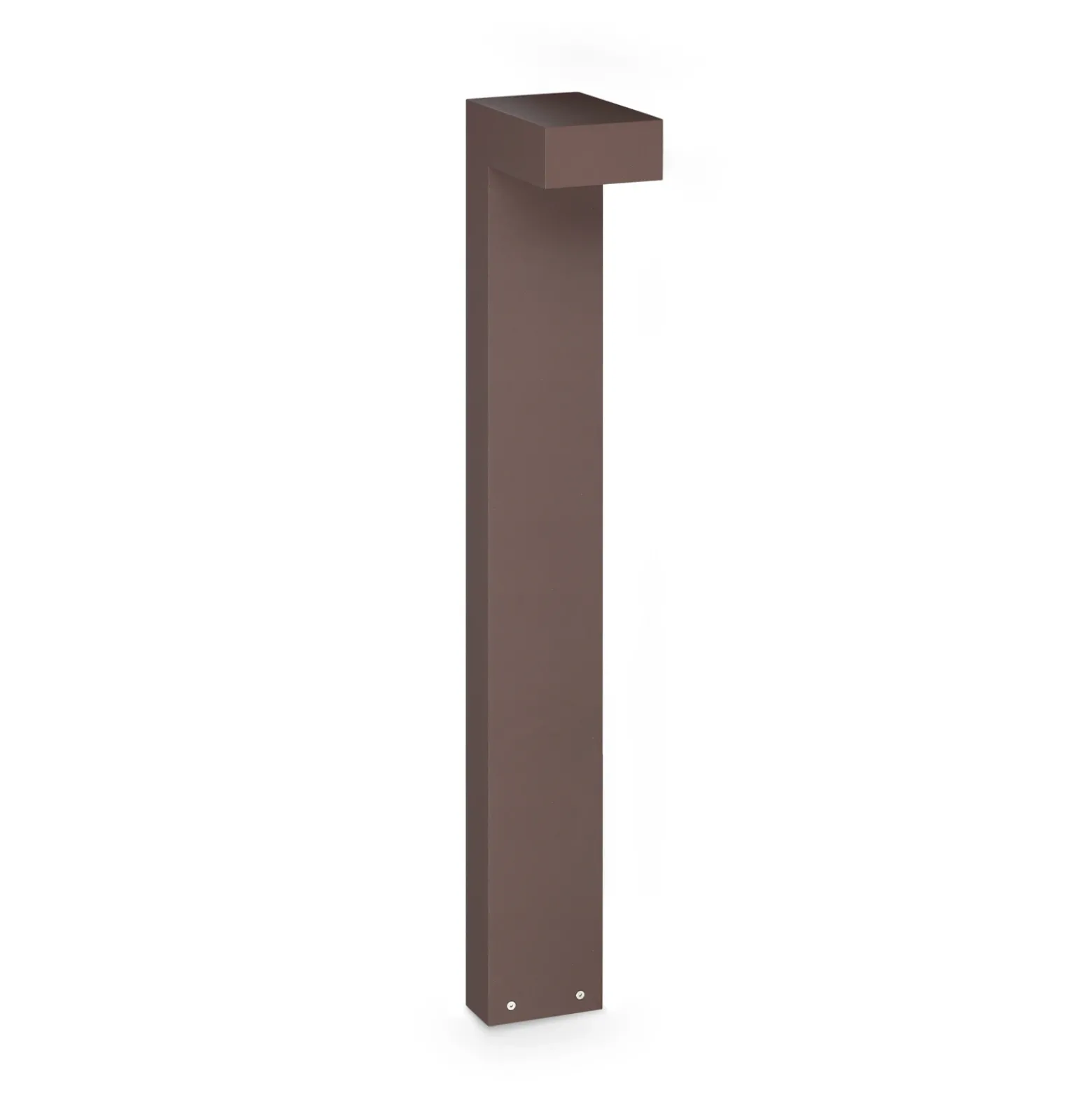 Bolardo luminoso LED de exterior Sirio de IDEAL LUX, marrón, altura 80 cm, metal
