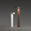 Bolardo luminoso LED de exterior Sirio de IDEAL LUX, blanco, altura 60 cm, metal