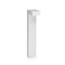 Bolardo luminoso LED de exterior Sirio de IDEAL LUX, blanco, altura 60 cm, metal