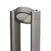 Bolardo luminoso LED Dylen de Lucande, gris, metal, 80 cm, IP65