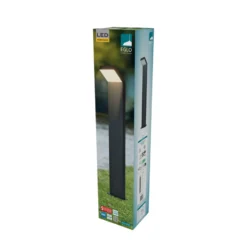 Bolardo luminoso LED EGLO GROTTAZZOLINA, negro, altura 80 cm, IP65