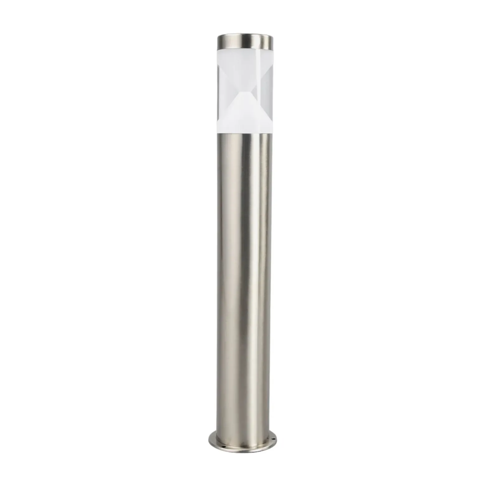 Bolardo luminoso LED Fabrizio de Lindby, altura 56 cm, acero inoxidable