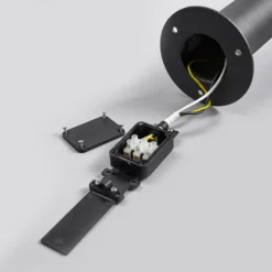 Bolardo luminoso LED Fenia de Lucande, 100 cm, sensor, IP54, antracita