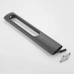 Bolardo luminoso LED Fenti de 90 cm de altura, color antracita, aluminio, de la