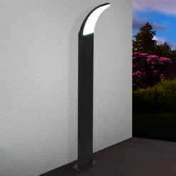 Bolardo luminoso LED Fiumicino curvado