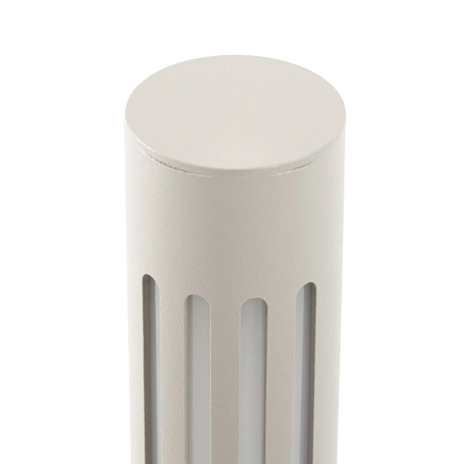 Bolardo luminoso LED Fjorya de Lindby, altura 90 cm, gris piedra, IP65