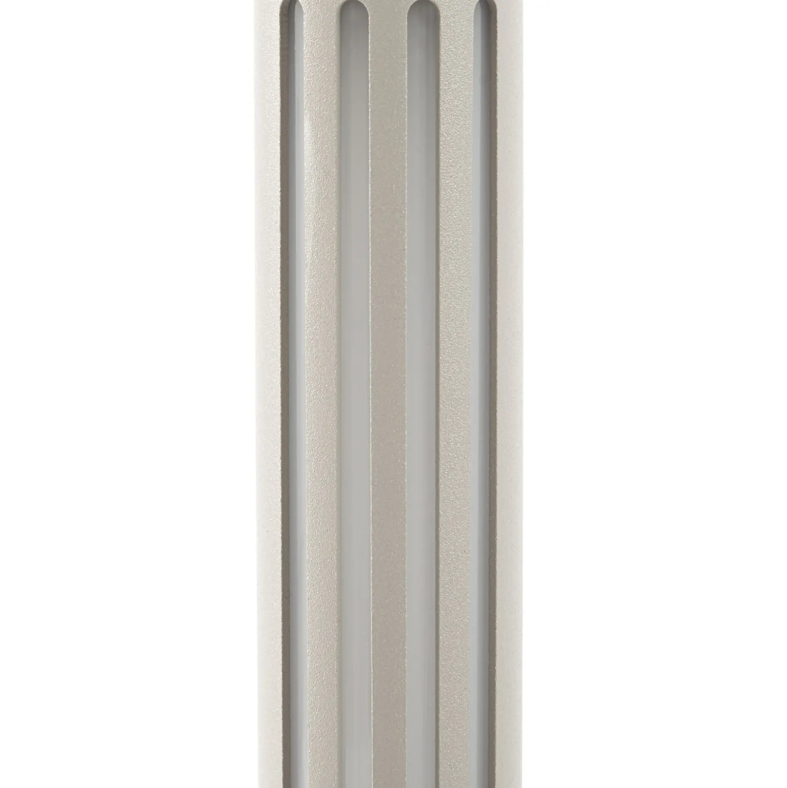 Bolardo luminoso LED Fjorya de Lindby, altura 90 cm, gris piedra, IP65