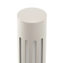 Bolardo luminoso LED Fjorya de Lindby, altura 60 cm, gris piedra, IP65