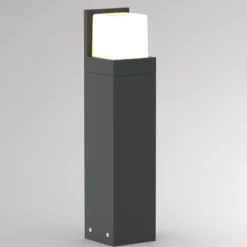 Bolardo luminoso LED FYNN-C, altura 45 cm, color antracita, CCT IP65,