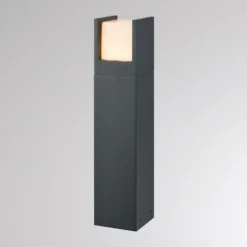 Bolardo luminoso LED FYNN-U, altura 45 cm, color antracita, CCT IP65,