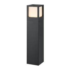 Bolardo luminoso LED FYNN-X, altura 45 cm, color antracita, CCT IP65,