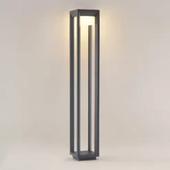 Bolardo luminoso LED Gamion de Prios, 90 cm, antracita, metal, IP54