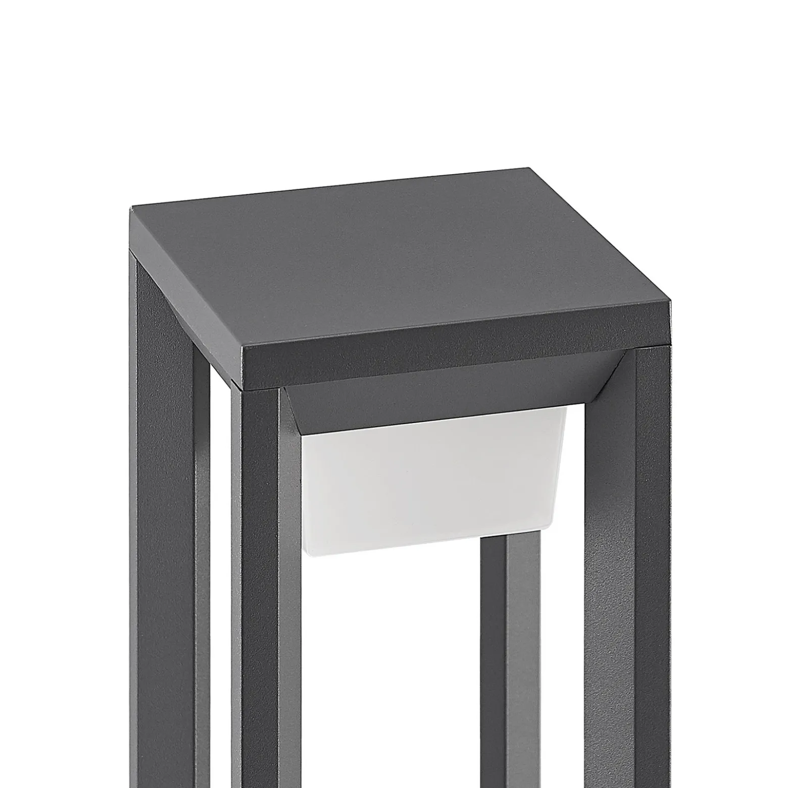 Bolardo luminoso LED Gamion de Prios, 90 cm, antracita, metal, IP54