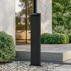 Bolardo luminoso LED Iberion de Arcchio, 90 cm, antracita, metal