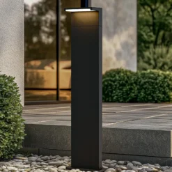 Bolardo luminoso LED Iberion de Arcchio, 90 cm, antracita, metal