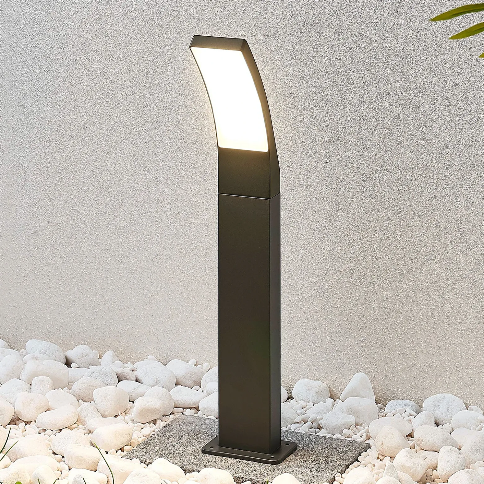 Bolardo luminoso LED Ilvita de Lindby, 60 cm, antracita, metal, IP54