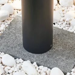 Bolardo luminoso LED Jordis en gris oscuro