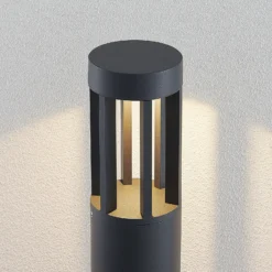 Bolardo luminoso LED Jordis en gris oscuro