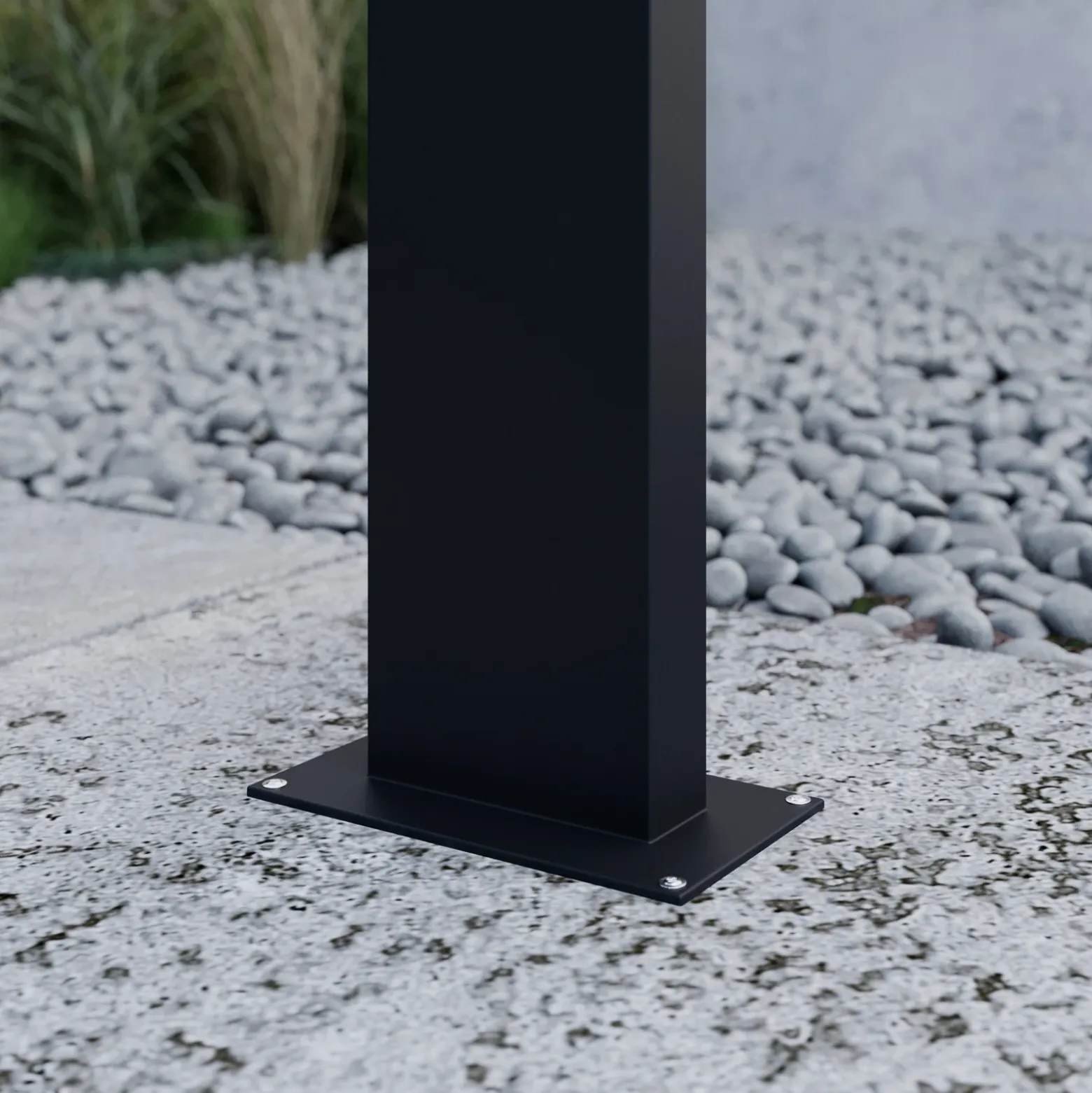 Bolardo luminoso LED Juvia de Lucande, 100 cm, antracita, metal, IP54