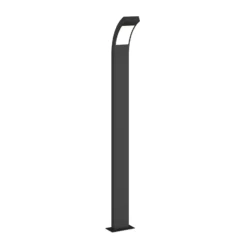 Bolardo luminoso LED Juvia de Lucande, 100 cm, antracita, metal, IP54