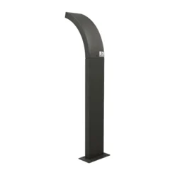 Bolardo luminoso LED Juvia de Lucande, 60 cm, antracita, IP54