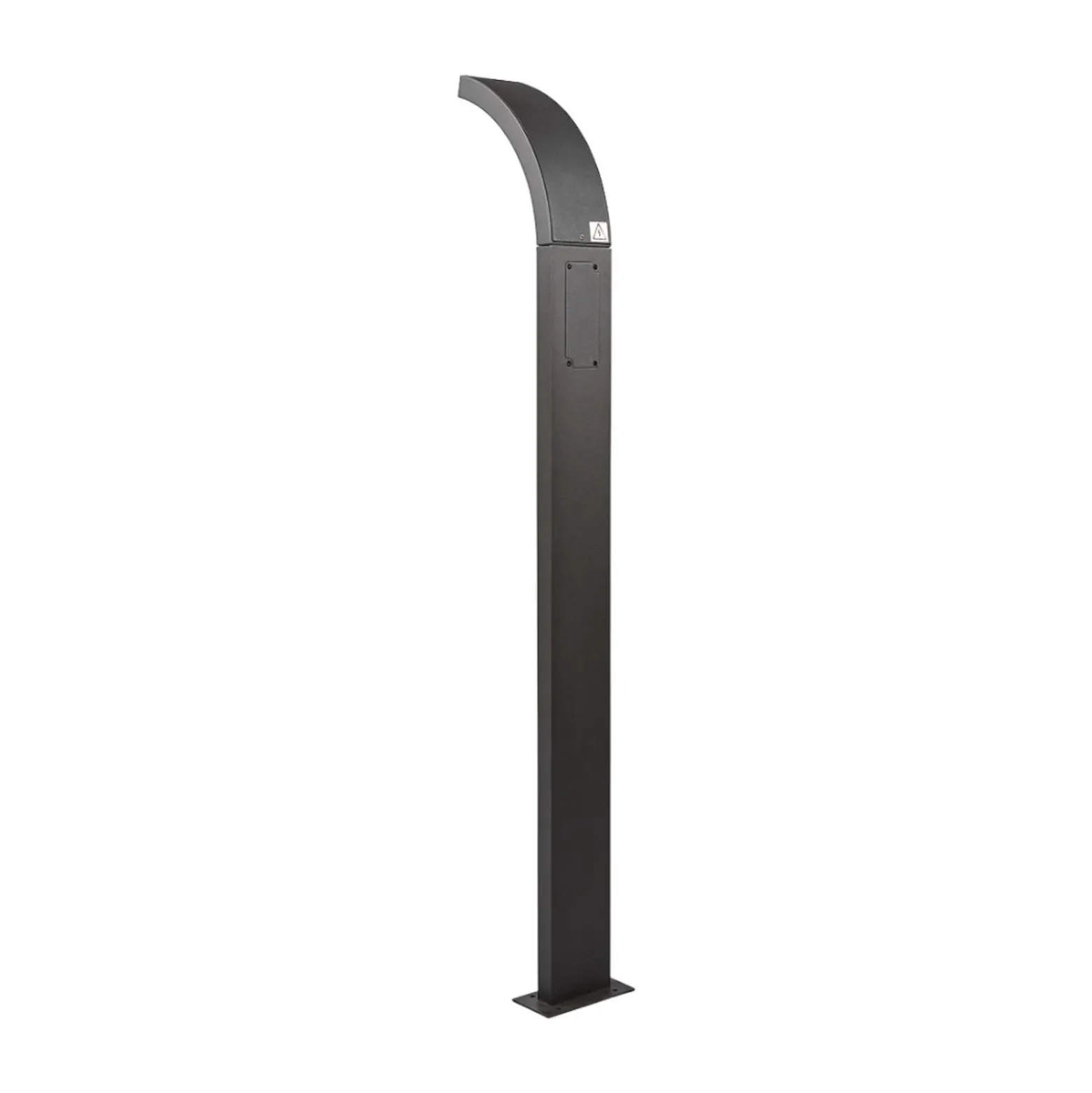Bolardo luminoso LED Juvia de Lucande, 100 cm, detector de movimiento, IP54