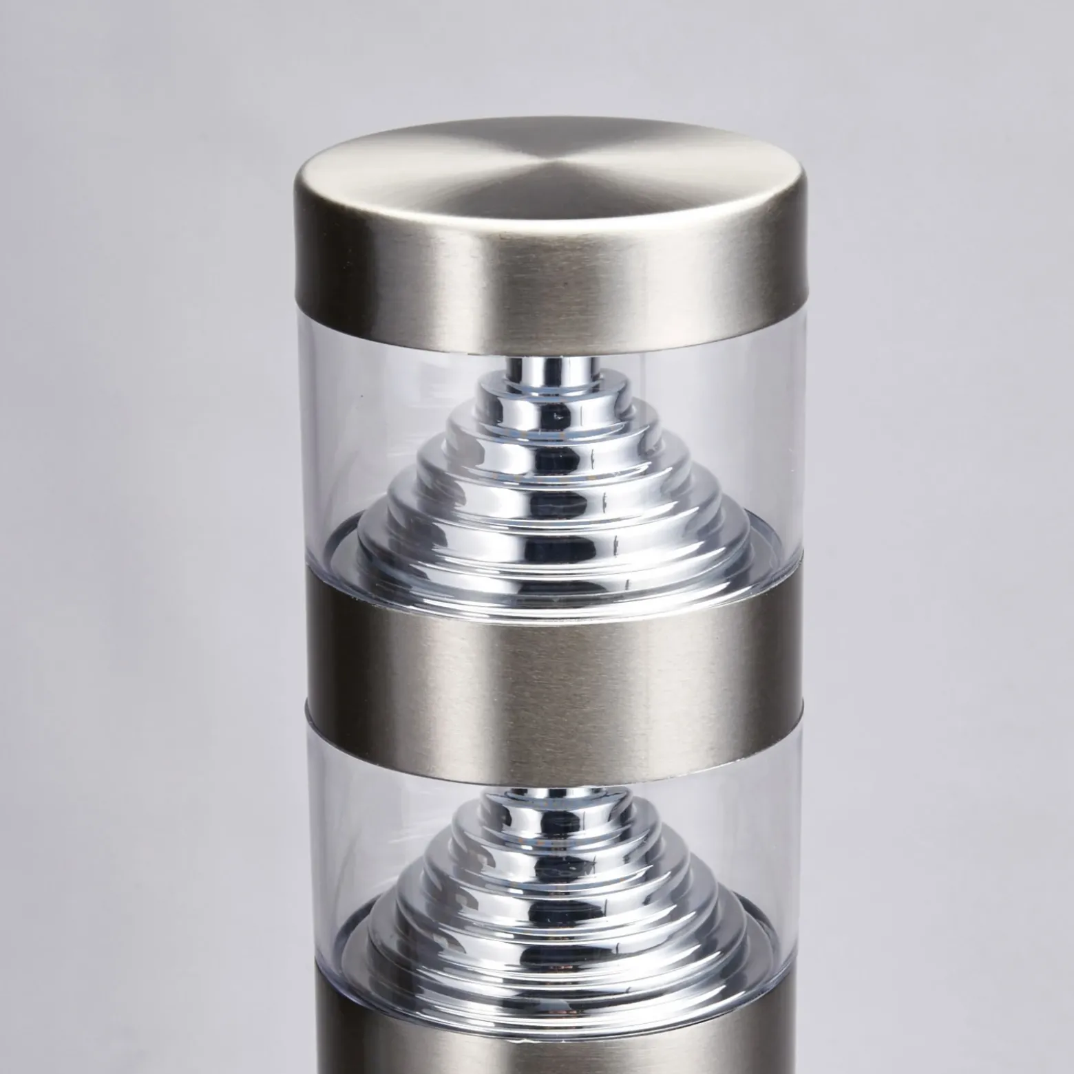 Bolardo luminoso LED Lanea de Lindby, 60 cm, gris, sensor, IP44