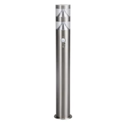 Bolardo luminoso LED Lanea de Lindby, 60 cm, gris, sensor, IP44