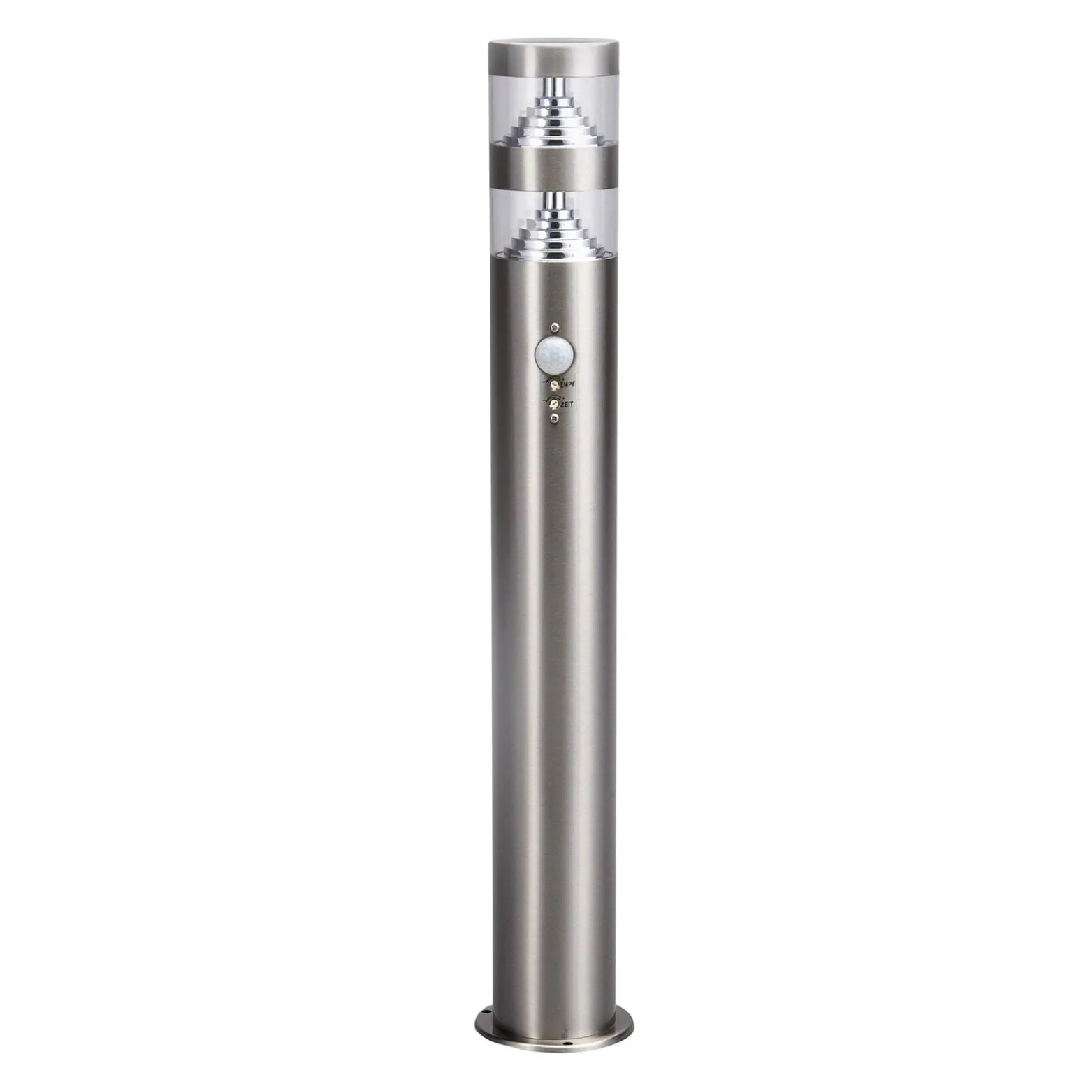 Bolardo luminoso LED Lanea de Lindby, 60 cm, gris, sensor, IP44