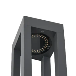 Bolardo luminoso LED Lienna de Arcchio, 60 cm, gris, metal, IP65