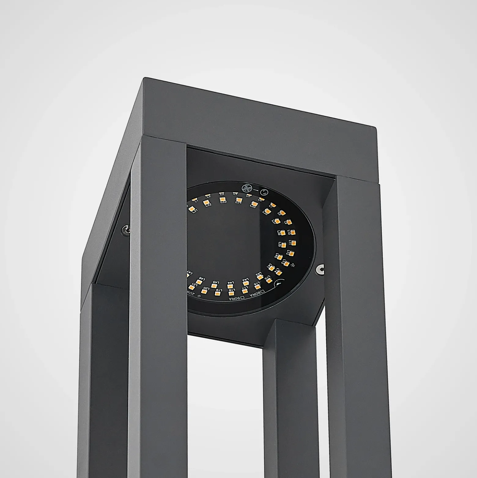 Bolardo luminoso LED Lienna de Arcchio, 90 cm, gris, metal, IP65