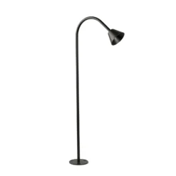 Bolardo luminoso LED Lily, altura 65 cm, negro, acero inoxidable, IP65