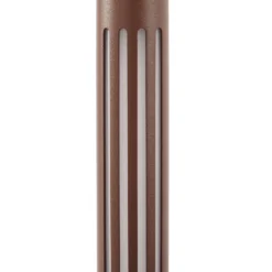 Bolardo luminoso LED Lindby Fjorya, altura 60 cm, marrón, IP65