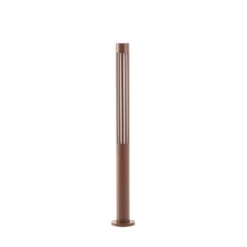 Bolardo luminoso LED Lindby Fjorya, altura 60 cm, marrón, IP65