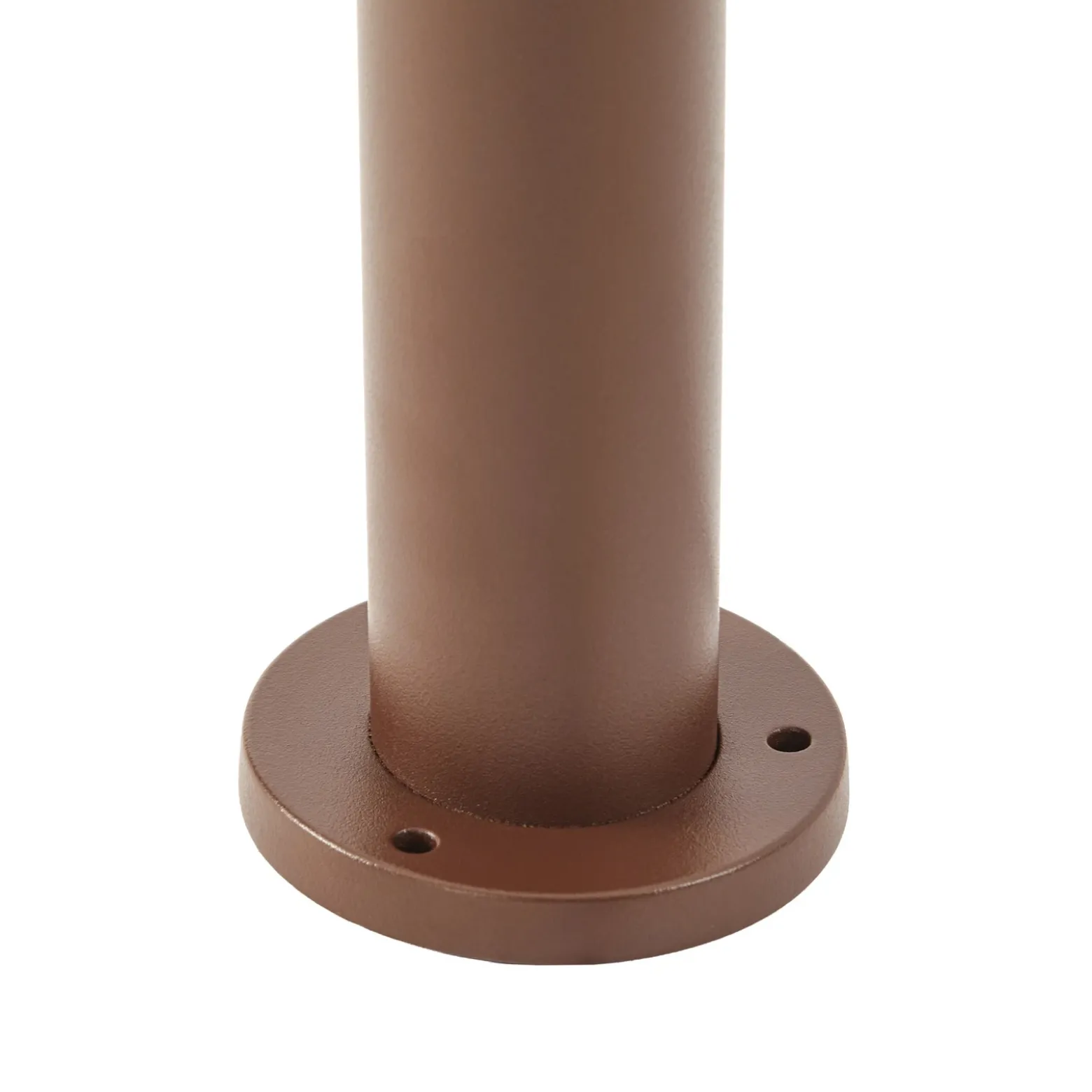 Bolardo luminoso LED Lindby Fjorya, altura 90 cm, marrón, IP65