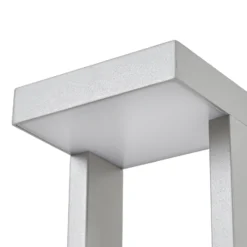 Bolardo luminoso LED Lindby Lonete, gris piedra, altura 65 cm, IP65
