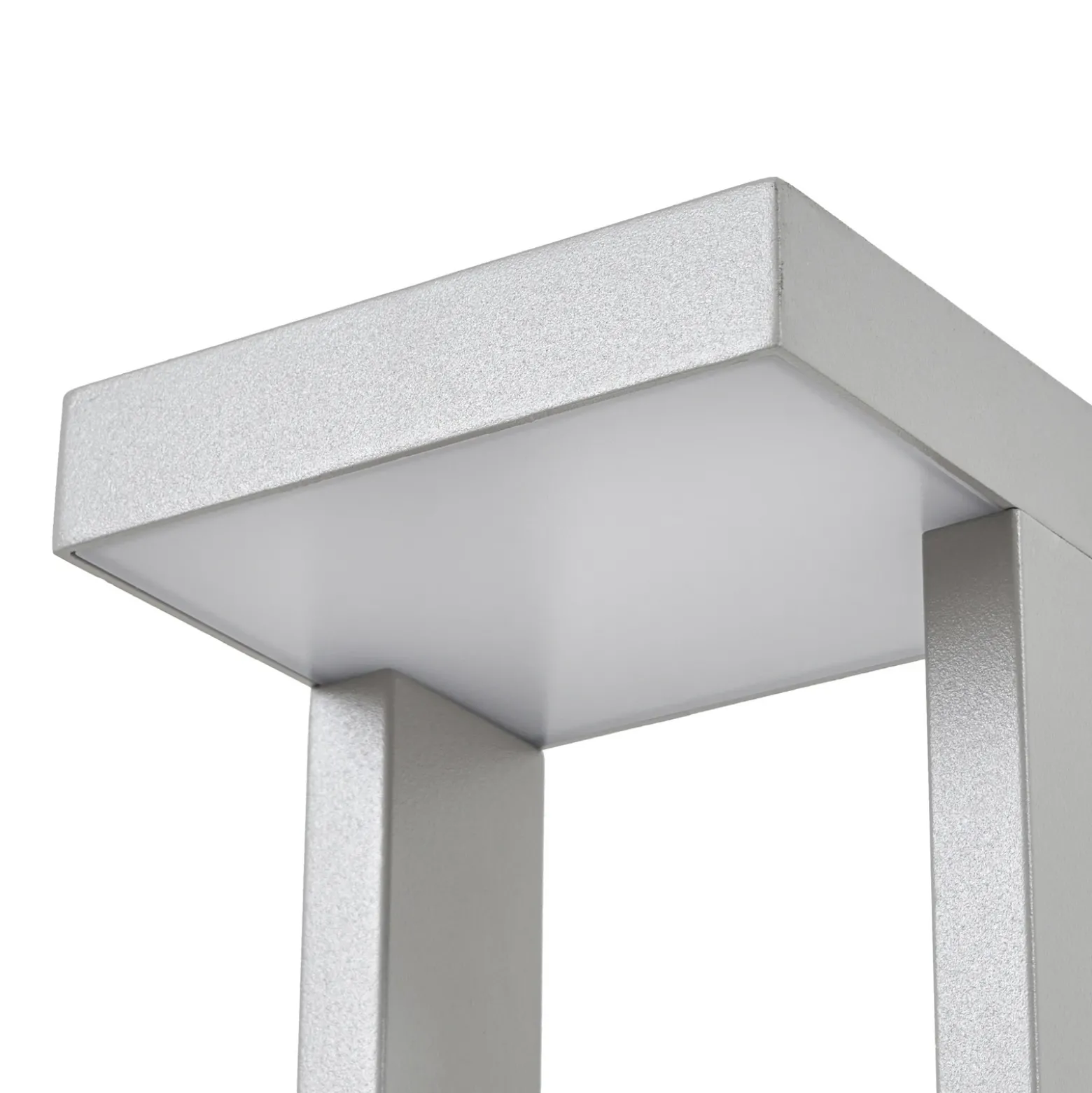 Bolardo luminoso LED Lindby Lonete, gris piedra, altura 65 cm, IP65