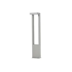 Bolardo luminoso LED Lindby Lonete, gris piedra, altura 65 cm, IP65