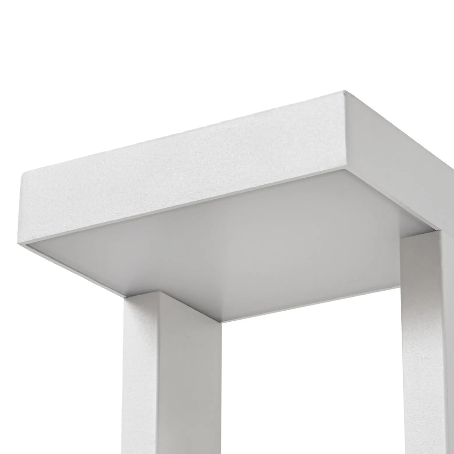 Bolardo luminoso LED Lindby Lonete, blanco, altura 65 cm, IP65