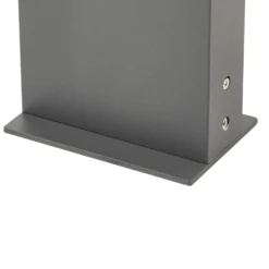 Bolardo luminoso LED Lindby Meloni, antracita, 65 cm, IP65 giratoria