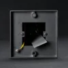 Bolardo luminoso LED Lorik con cabezal flexible, gris